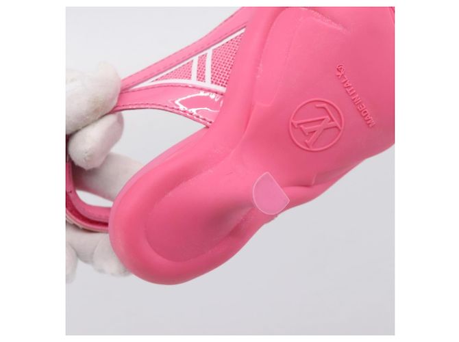 LOUIS VUITTON Arclight Pumps mit spitzer Kappe aus Leder Rosa LV Auth 202728M Pink - Ansicht 9