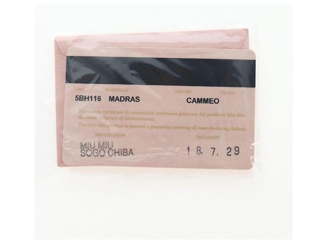 Bolsa de Ombro Miu Miu em Couro 2way Rosa Ouro Auth 202204M Dourado - vista 11