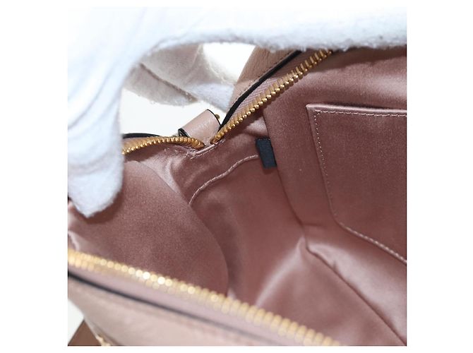 Bolsa de Ombro Miu Miu em Couro 2way Rosa Ouro Auth 202204M Dourado - vista 26
