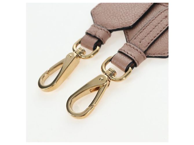 Bolsa de Ombro Miu Miu em Couro 2way Rosa Ouro Auth 202204M Dourado - vista 29