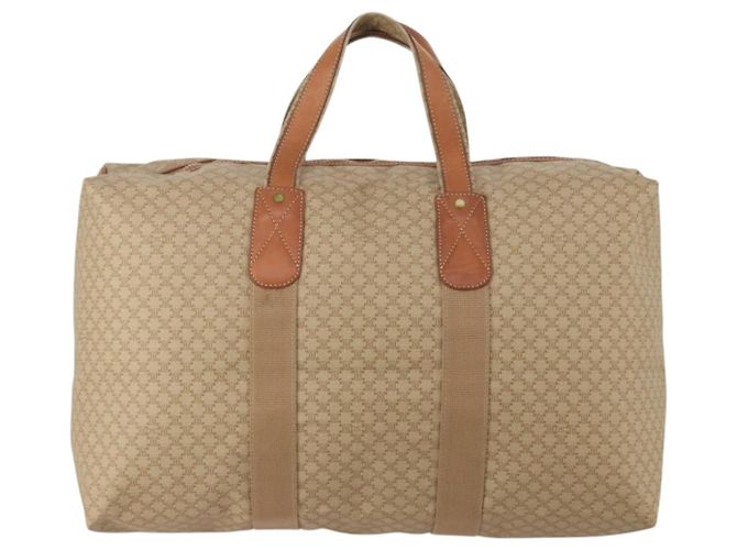 Céline Borsa Boston CELINE Macadam PVC Pelle Beige Tono Oro Auth 202118 - vista 2