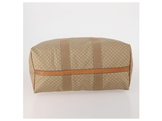 Céline Borsa Boston CELINE Macadam PVC Pelle Beige Tono Oro Auth 202118 - vista 5
