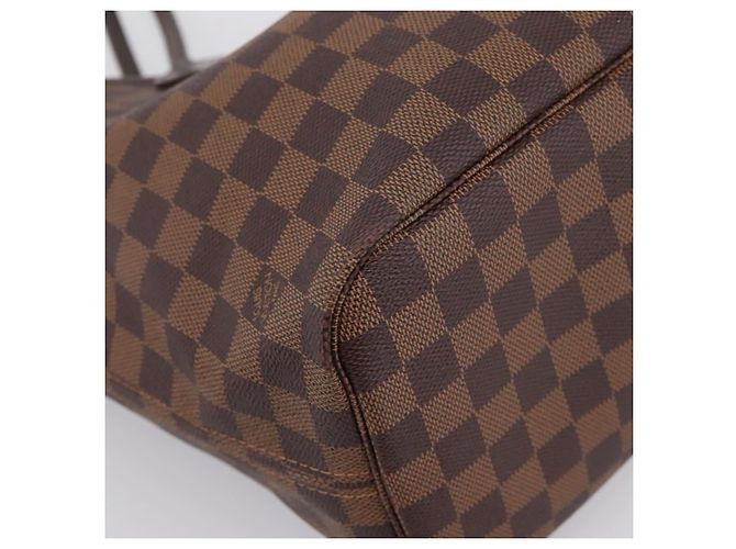 Borsa Tote LOUIS VUITTON Damier Ebene Neverfull MM N51105 LV Auth 203272SAV - vista 14