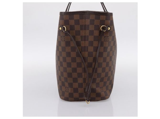 Borsa Tote LOUIS VUITTON Damier Ebene Neverfull MM N51105 LV Auth 203272SAV - vista 3