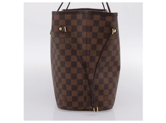 Borsa Tote LOUIS VUITTON Damier Ebene Neverfull MM N51105 LV Auth 203272SAV - vista 4