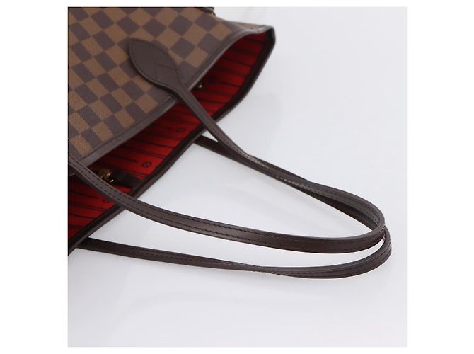 Borsa Tote LOUIS VUITTON Damier Ebene Neverfull MM N51105 LV Auth 203272SAV - vista 7