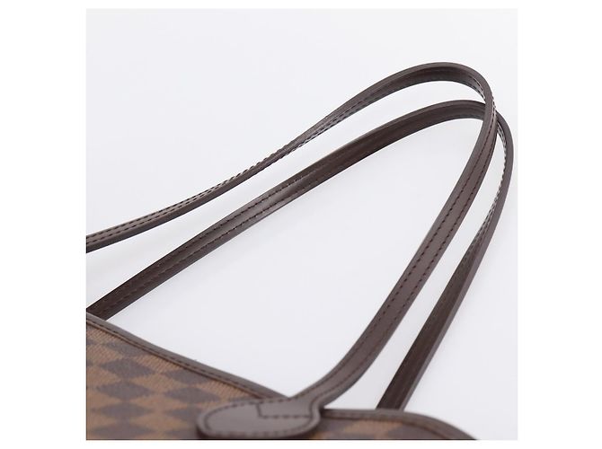 Borsa Tote LOUIS VUITTON Damier Ebene Neverfull MM N51105 LV Auth 203272SAV - vista 8