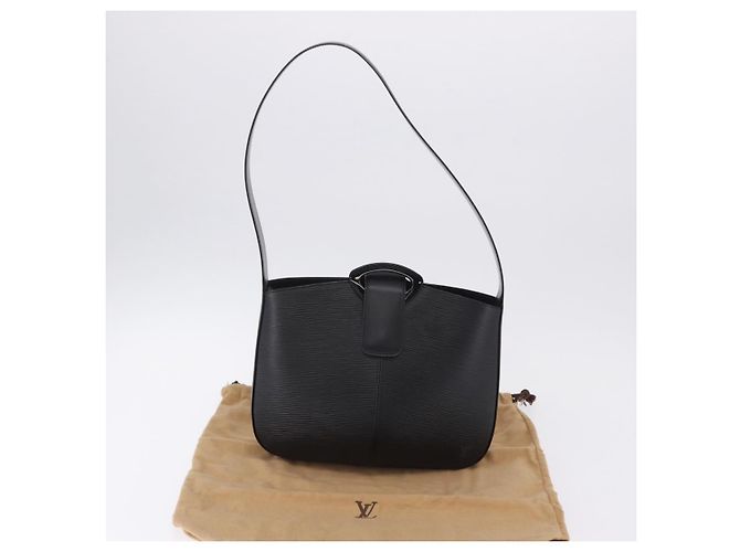 LOUIS VUITTON Borsa a tracolla Epi Revli Nera M52162 LV Auth 203149V Nero - vista 12