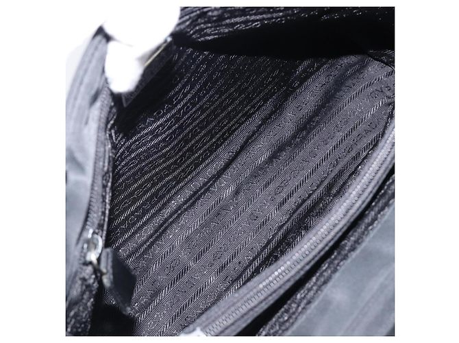 Bolsa de mão PRADA Nylon Black Auth 201421 Preto - vista 10