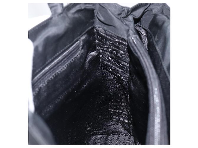 Bolsa de mão PRADA Nylon Black Auth 201421 Preto - vista 20