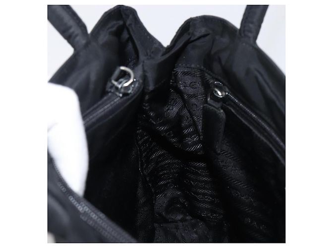 Bolsa de mão PRADA Nylon Black Auth 201421 Preto - vista 21