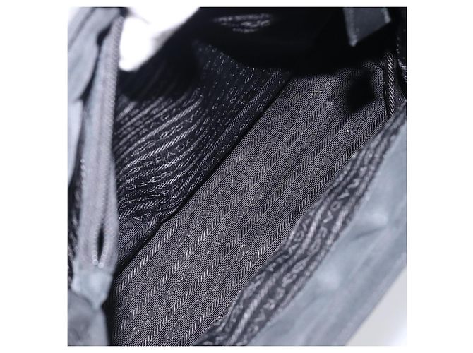 Bolsa de mão PRADA Nylon Black Auth 201421 Preto - vista 26