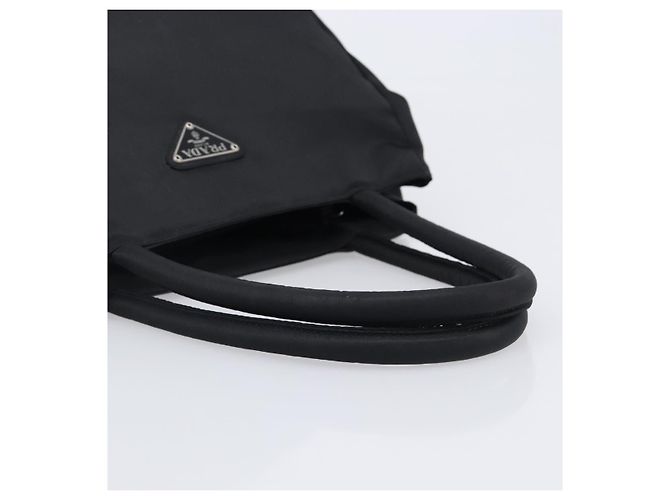 Bolsa de mão PRADA Nylon Black Auth 201421 Preto - vista 7