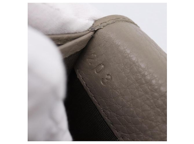 Portafoglio lungo PRADA in pelle Beige Silver Auth 203336A Argento - vista 12