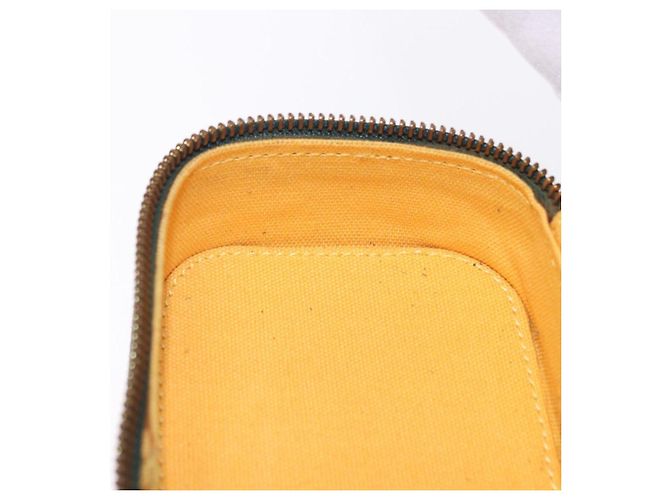 LOEWE Schmuckbeutel Suede Green Gold Auth 203034A Golden Grün - Ansicht 19