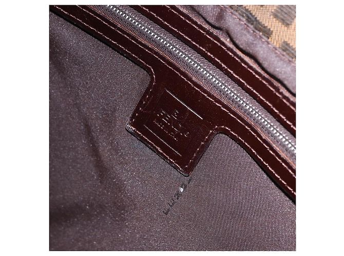 FENDI Zucca Canvas Mamma Baguette Schultertasche Braun Schwarz Auth 200470V - Ansicht 21
