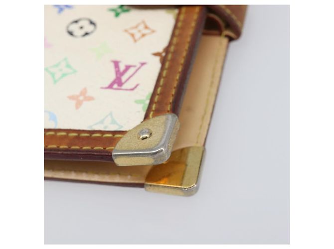 LOUIS VUITTON Monogram Multicolor Agenda PM White R21074 LV Auth BA15692 Bianco - vista 7