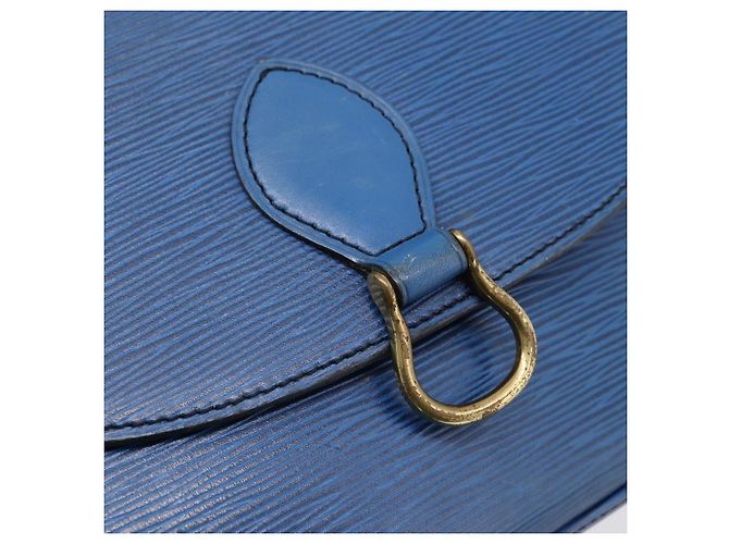 LOUIS VUITTON Epi Saint Cloud GM Schultertasche Blue M52195 LV Auth 203495 Blau - Ansicht 18