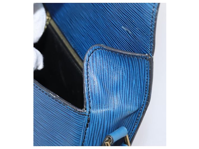 LOUIS VUITTON Epi Saint Cloud GM Schultertasche Blue M52195 LV Auth 203495 Blau - Ansicht 20