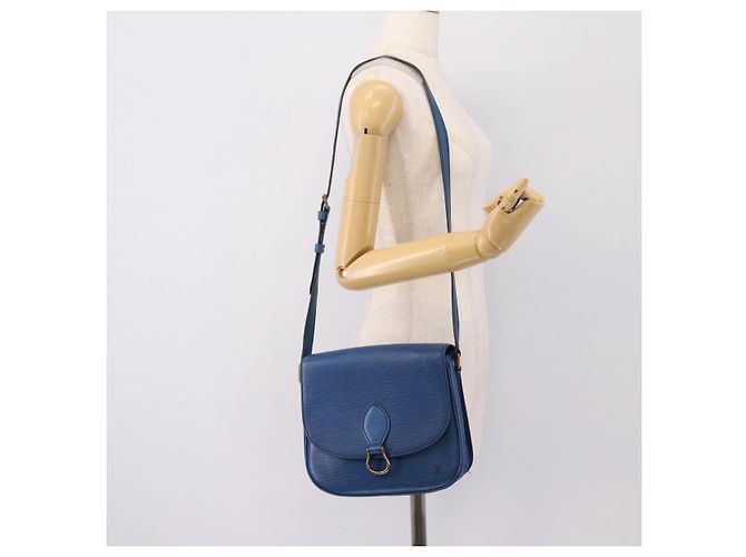 LOUIS VUITTON Epi Saint Cloud GM Schultertasche Blue M52195 LV Auth 203495 Blau - Ansicht 25
