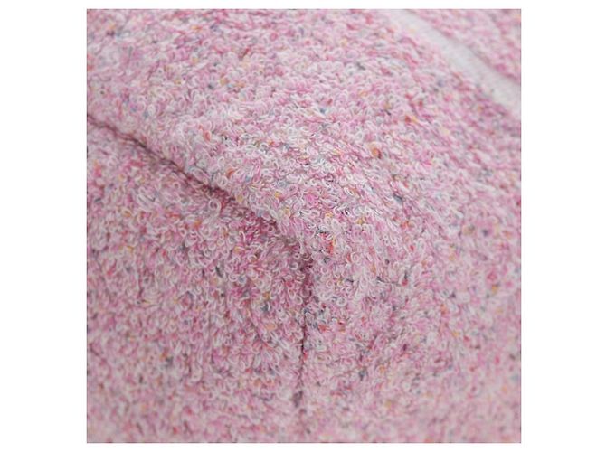 CHANEL Set Borsa Spiaggia e Asciugamano Big Coco Pile Pink CC Auth 200851SAM Rosa - vista 14