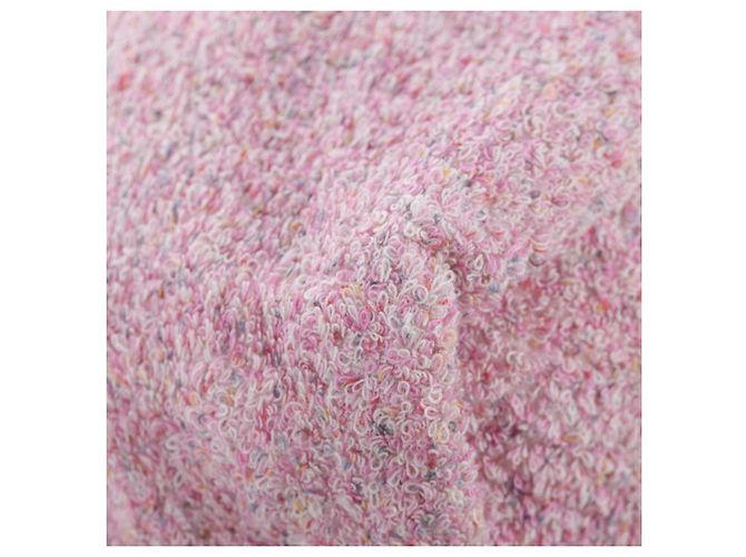 CHANEL Set Borsa Spiaggia e Asciugamano Big Coco Pile Pink CC Auth 200851SAM Rosa - vista 15
