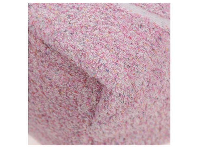 CHANEL Set Borsa Spiaggia e Asciugamano Big Coco Pile Pink CC Auth 200851SAM Rosa - vista 16