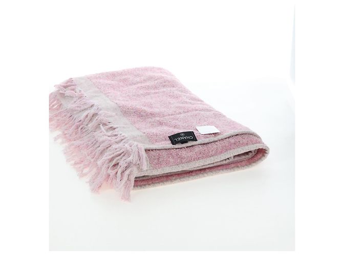 CHANEL Set Borsa Spiaggia e Asciugamano Big Coco Pile Pink CC Auth 200851SAM Rosa - vista 31