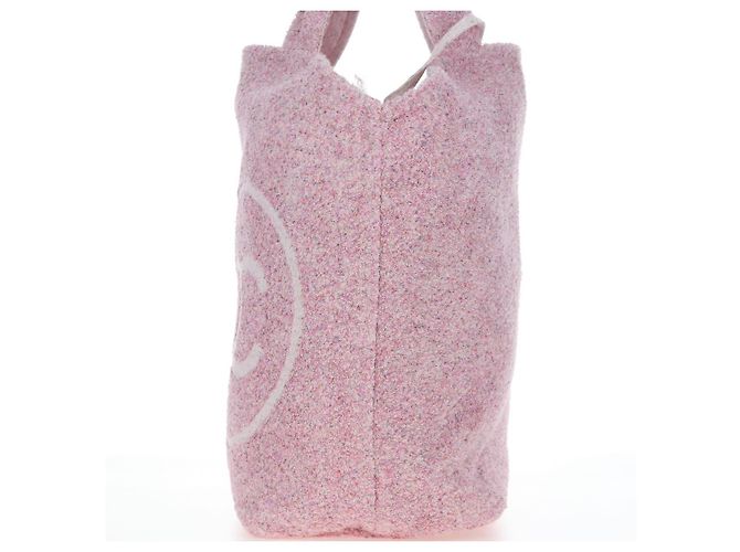 CHANEL Set Borsa Spiaggia e Asciugamano Big Coco Pile Pink CC Auth 200851SAM Rosa - vista 4