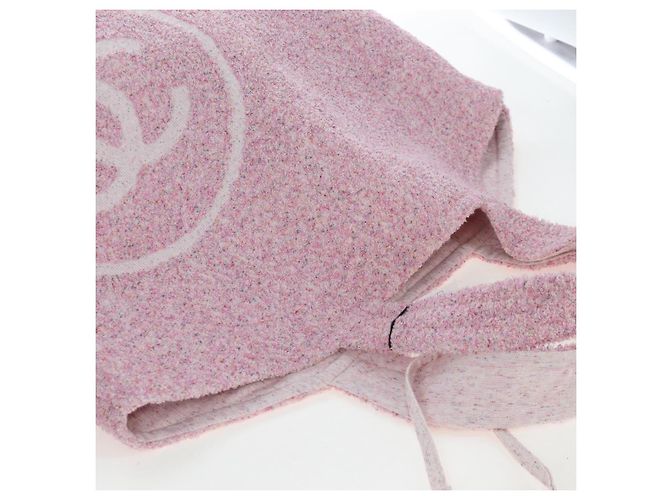 CHANEL Set Borsa Spiaggia e Asciugamano Big Coco Pile Pink CC Auth 200851SAM Rosa - vista 6