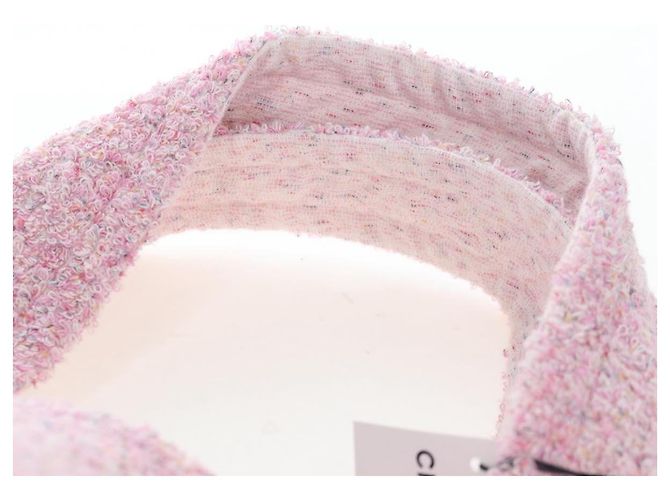 CHANEL Set Borsa Spiaggia e Asciugamano Big Coco Pile Pink CC Auth 200851SAM Rosa - vista 8