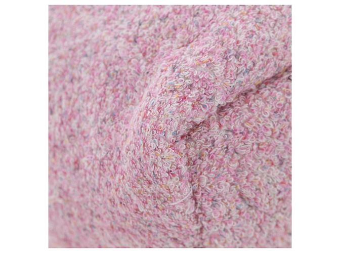 CHANEL Set Borsa Spiaggia e Asciugamano Big Coco Pile Pink CC Auth 200851SAM Rosa - vista 9