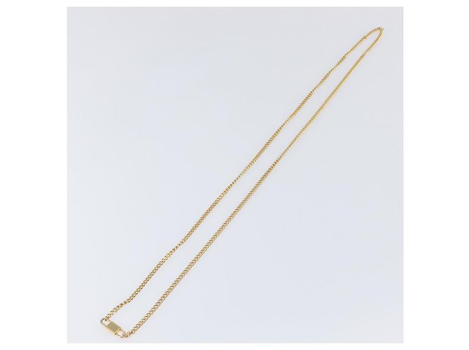Collana Christian Dior metallo Gold Tone Auth SW2801 - vista 10