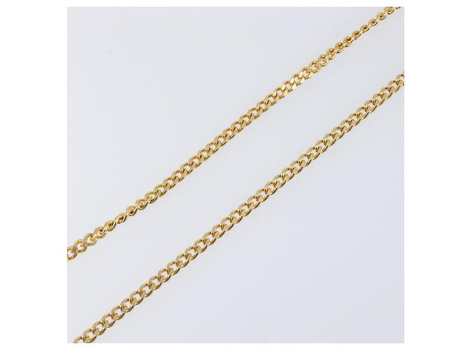 Collana Christian Dior metallo Gold Tone Auth SW2801 - vista 13