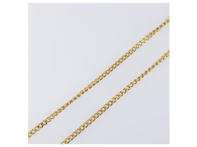 Collana Christian Dior metallo Gold Tone Auth SW2801 - vista 14