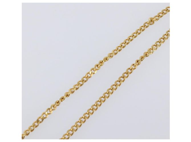 Collana Christian Dior metallo Gold Tone Auth SW2801 - vista 16