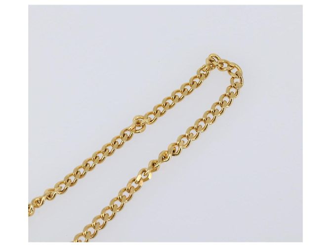 Collana Christian Dior metallo Gold Tone Auth SW2801 - vista 17