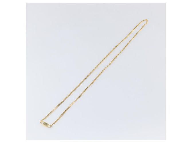 Collana Christian Dior metallo Gold Tone Auth SW2801 - vista 2