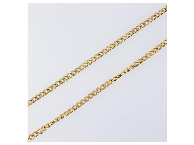 Collana Christian Dior metallo Gold Tone Auth SW2801 - vista 5