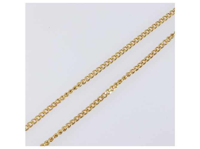 Collana Christian Dior metallo Gold Tone Auth SW2801 - vista 8