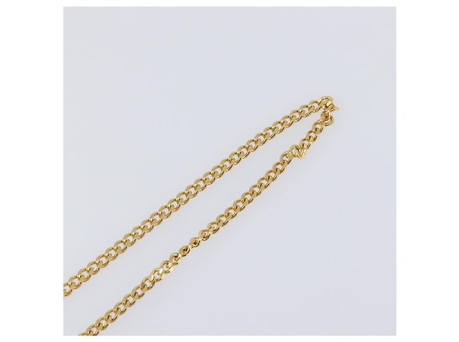 Collana Christian Dior metallo Gold Tone Auth SW2801 - vista 9