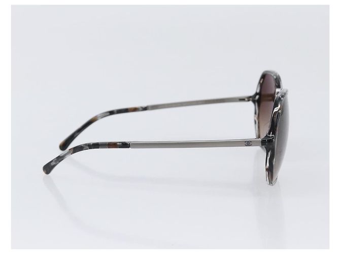CHANEL Sonnenbrille Kunststoff Gray CC Auth BA15673V Braun - Ansicht 4