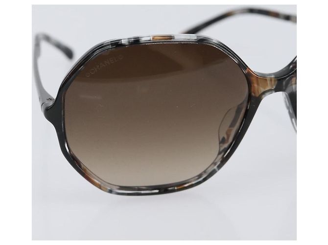 CHANEL Sonnenbrille Kunststoff Gray CC Auth BA15673V Braun - Ansicht 5