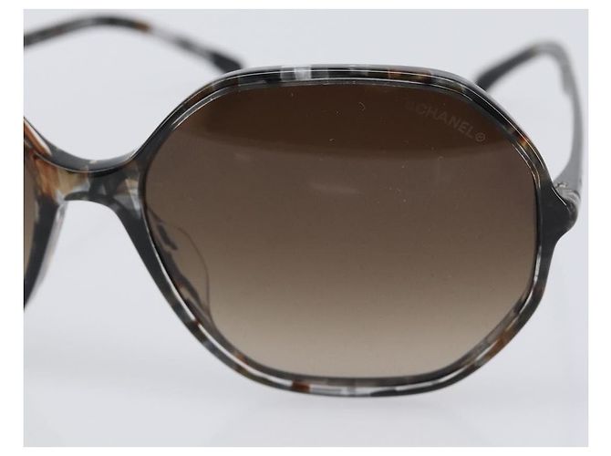 CHANEL Sonnenbrille Kunststoff Gray CC Auth BA15673V Braun - Ansicht 6