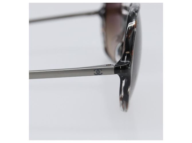 CHANEL Sonnenbrille Kunststoff Gray CC Auth BA15673V Braun - Ansicht 8