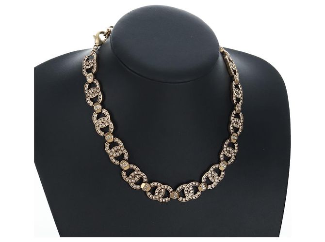 CHANEL Halskette Metall Gold CC Auth ki6807M Golden - Ansicht 21
