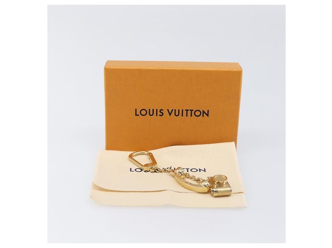 LOUIS VUITTON Porte Cles Hollywood Charm Metal Gold Tone M65382 LV Auth 202823A - vista 12