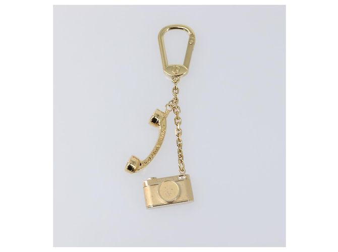 LOUIS VUITTON Porte Cles Hollywood Charm Metal Gold Tone M65382 LV Auth 202823A - vista 13