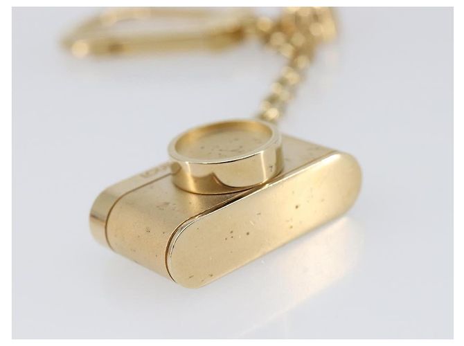 LOUIS VUITTON Porte Cles Hollywood Charm Metal Gold Tone M65382 LV Auth 202823A - vista 14