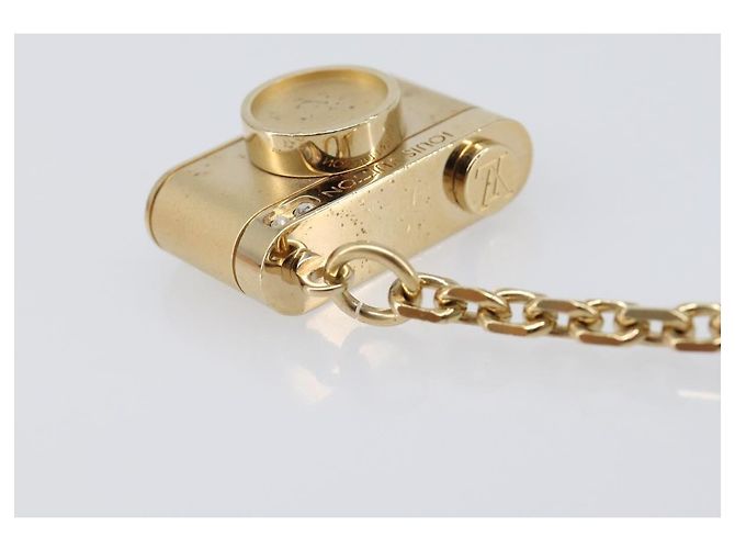 LOUIS VUITTON Porte Cles Hollywood Charm Metal Gold Tone M65382 LV Auth 202823A - vista 15